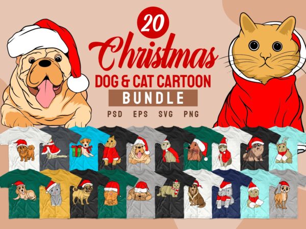 Dog And Cats PNG Image, Cartoon Dog Cat Material Red Dogs, Dog