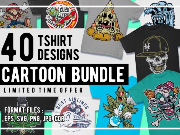 T shirt design and font bundles with extended license buy t shirt designs