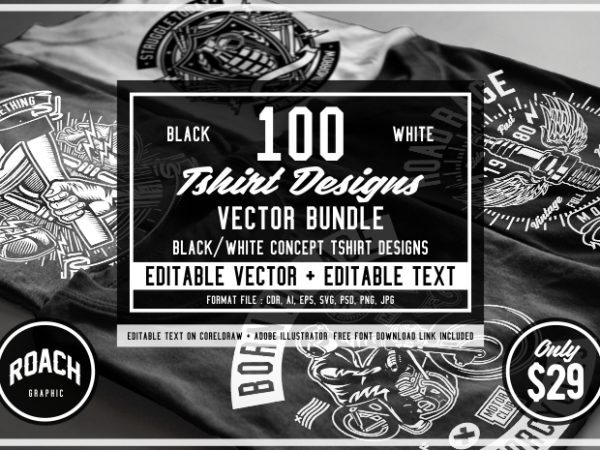 T shirt design and font bundles with extended license buy t shirt designs