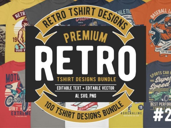 T shirt design and font bundles with extended license buy t shirt designs