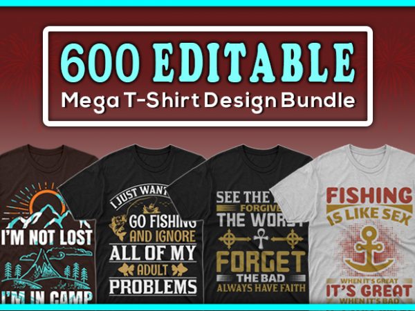 T shirt design and font bundles with extended license buy t shirt designs