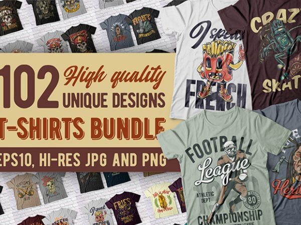 T shirt design and font bundles with extended license buy t shirt designs