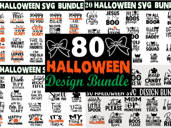 Halloween T-Shirt Design Bundle - Buy t-shirt designs