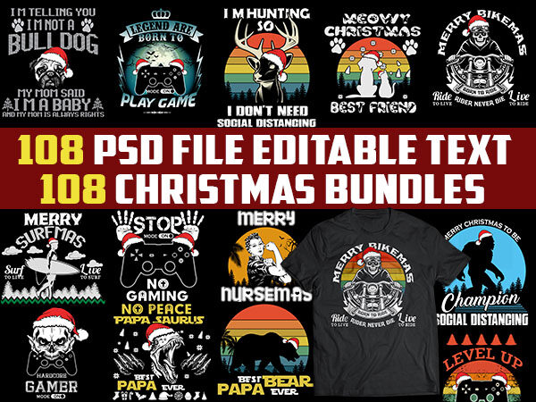 T shirt design and font bundles with extended license buy t shirt designs