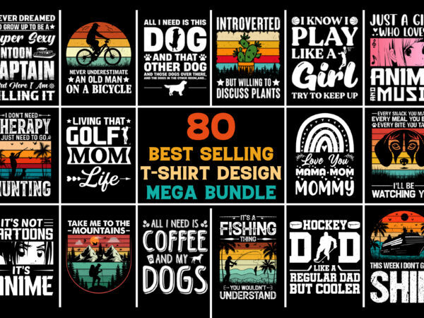 T shirt design and font bundles with extended license buy t shirt designs