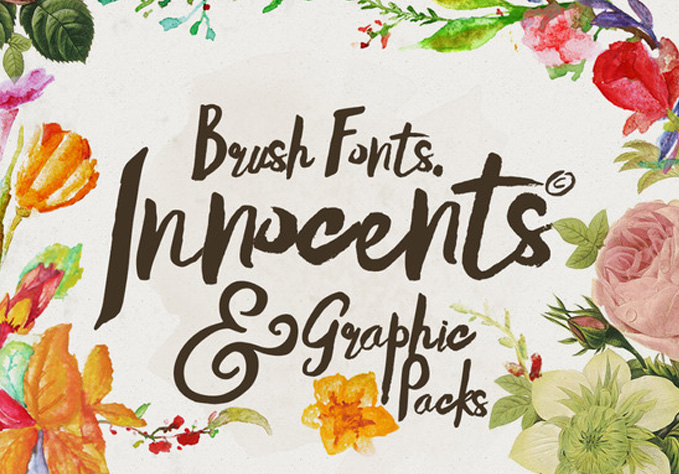 Innocents fonts & Graphic packs