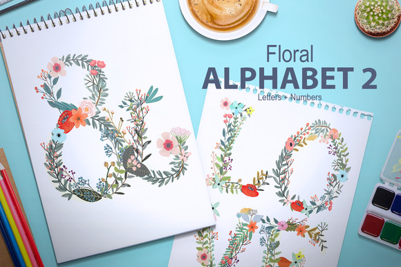 Floral Alphabet1