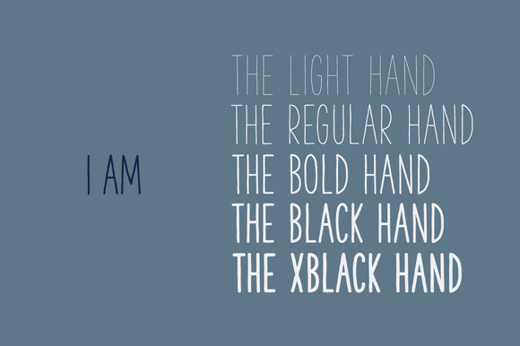 The Hand Font3