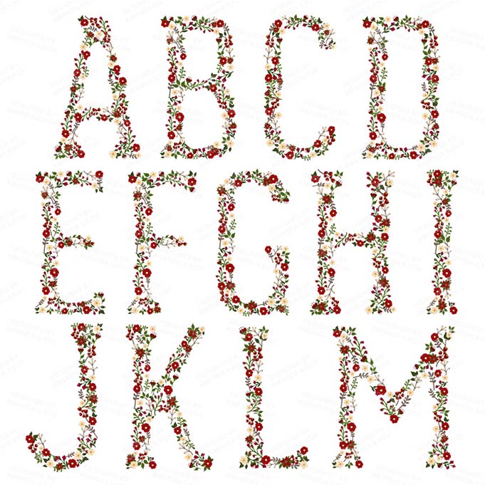 ChristmasFloralAlphabet_package-4