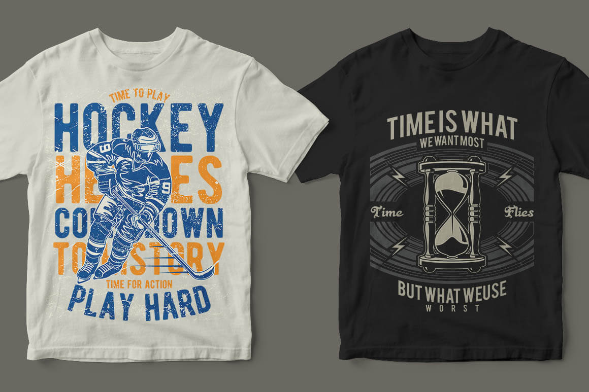 Hockey T-shirt Design Bundle
