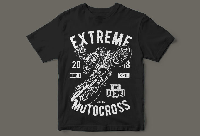 t-shirt design slogan tipografia motocross rende tutto migliore