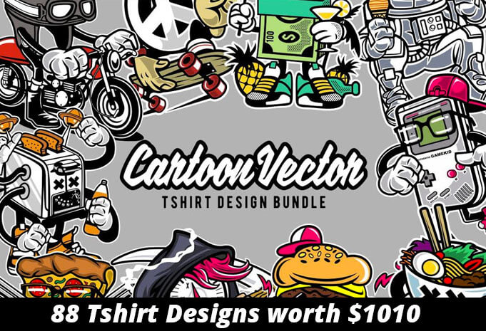 Cartoon Vector Tshirt Designs - Thefancydeal