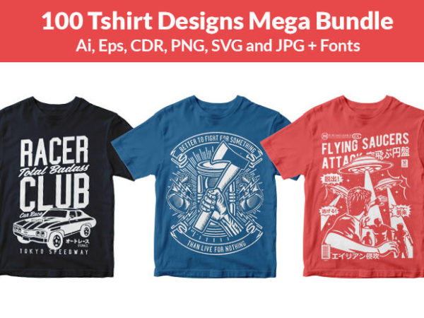 T shirt design and font bundles with extended license buy t shirt designs