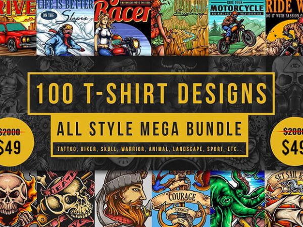 T shirt design and font bundles with extended license buy t shirt designs