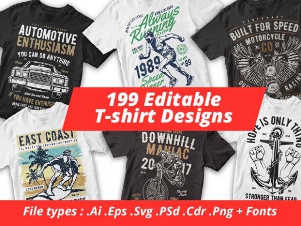 T shirt design and font bundles with extended license buy t shirt designs