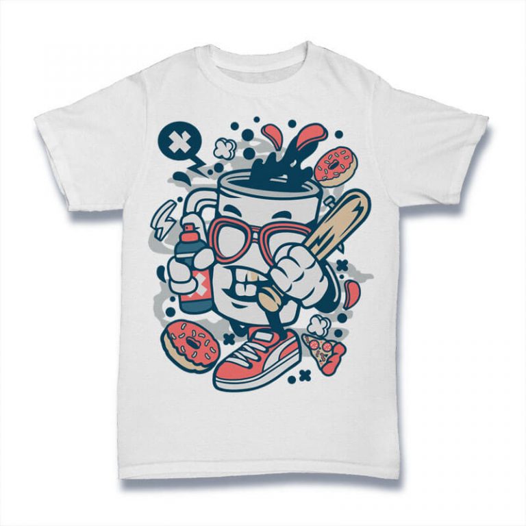 100 Cartoon Vector T-shirt Designs - Thefancydeal